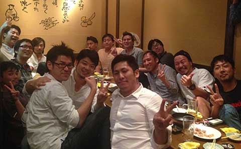 Year-end party in Osaka.