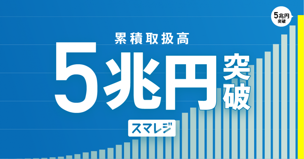 スマレジの累積取扱高が5兆円を突破 | 株式会社スマレジ 企業サイト